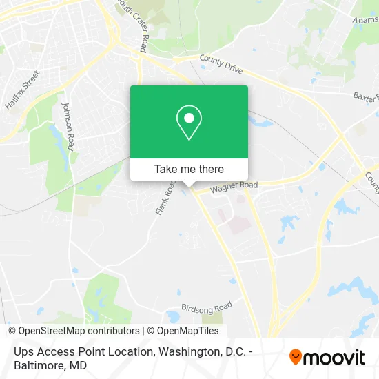 Ups Access Point Location map