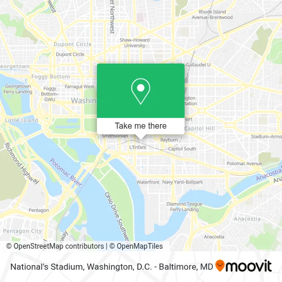 National's Stadium map