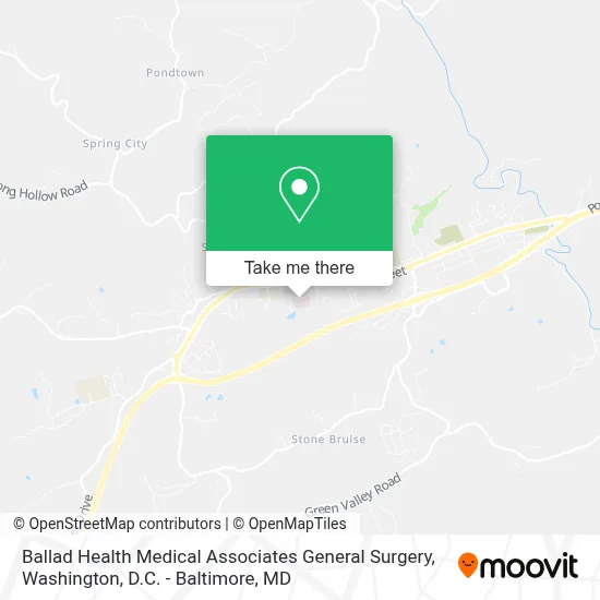 Ballad Health Medical Associates General Surgery map