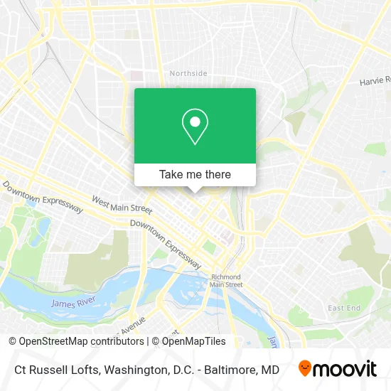 Ct Russell Lofts map