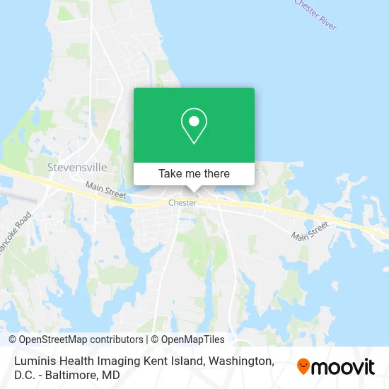 Luminis Health Imaging Kent Island map