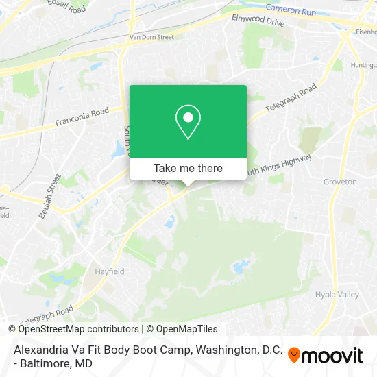 Alexandria Va Fit Body Boot Camp map