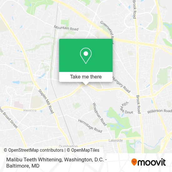 Malibu Teeth Whitening map