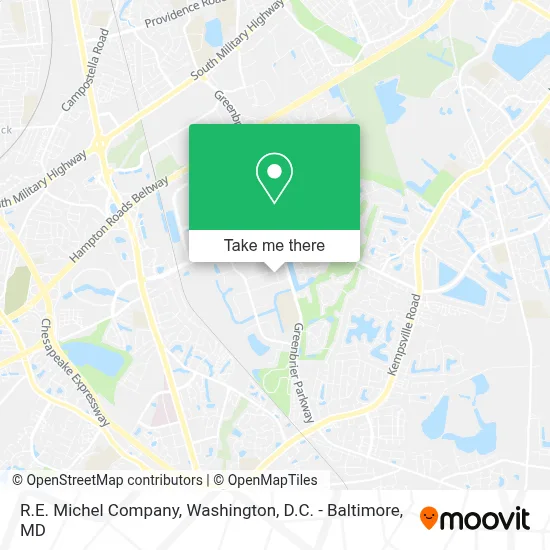 R.E. Michel Company map