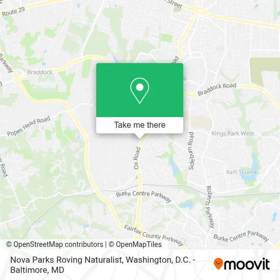 Nova Parks Roving Naturalist map