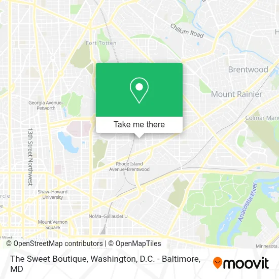 The Sweet Boutique map