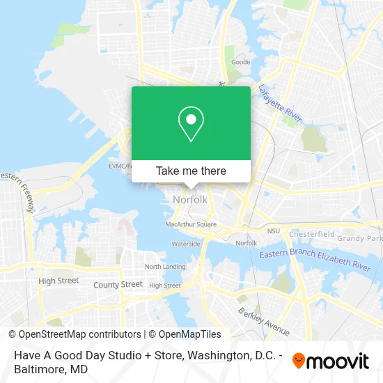 Have A Good Day Studio + Store map
