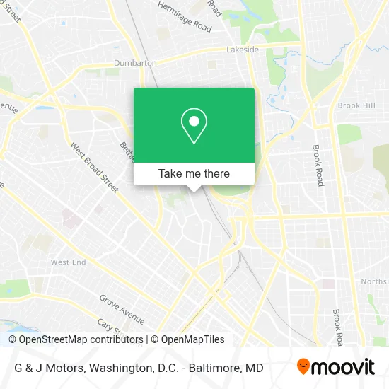 G & J Motors map