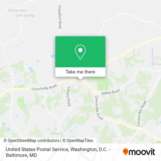 United States Postal Service map