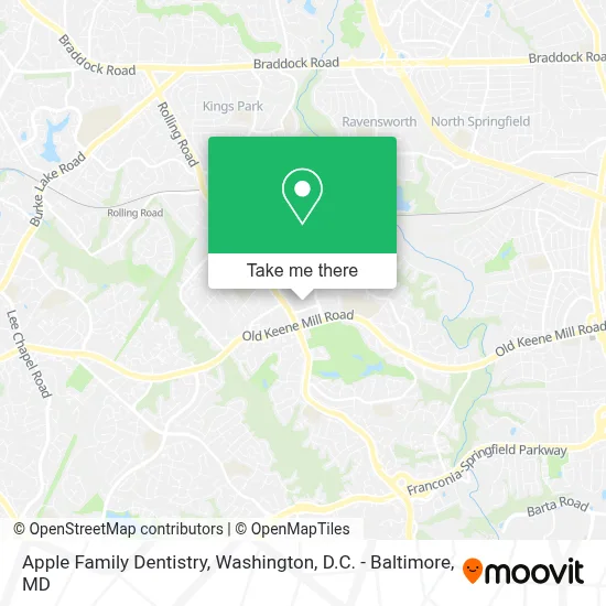 Apple Family Dentistry map
