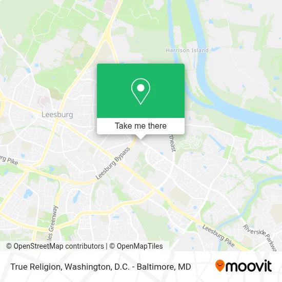 True Religion map