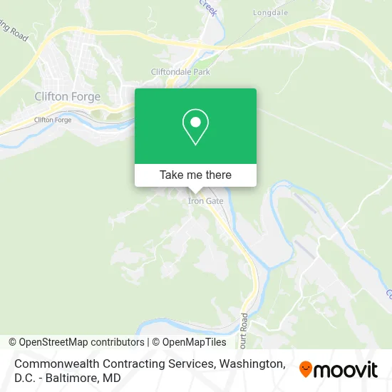 Commonwealth Contracting Services map