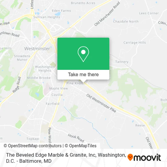 The Beveled Edge Marble & Granite, Inc map