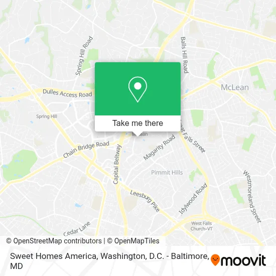 Sweet Homes America map
