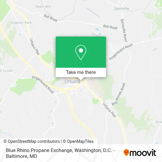 Blue Rhino Propane Exchange map