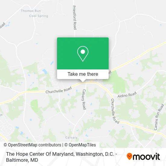The Hope Center Of Maryland map