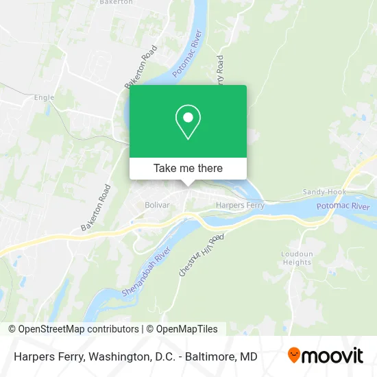 Harpers Ferry map