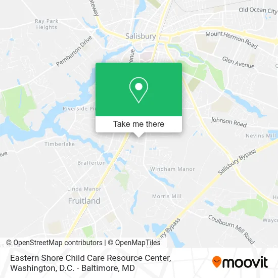 Eastern Shore Child Care Resource Center map