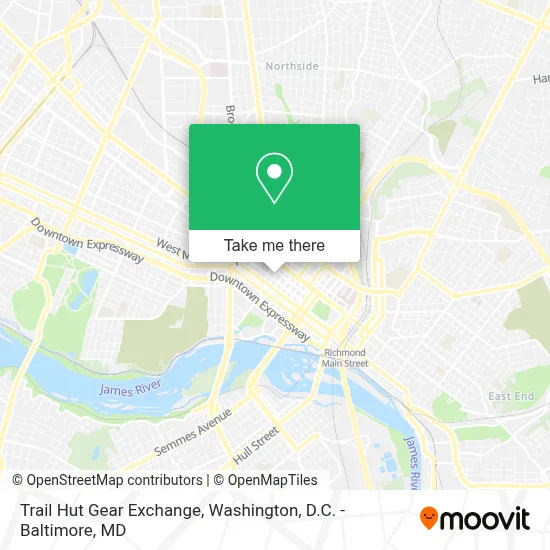 Trail Hut Gear Exchange map