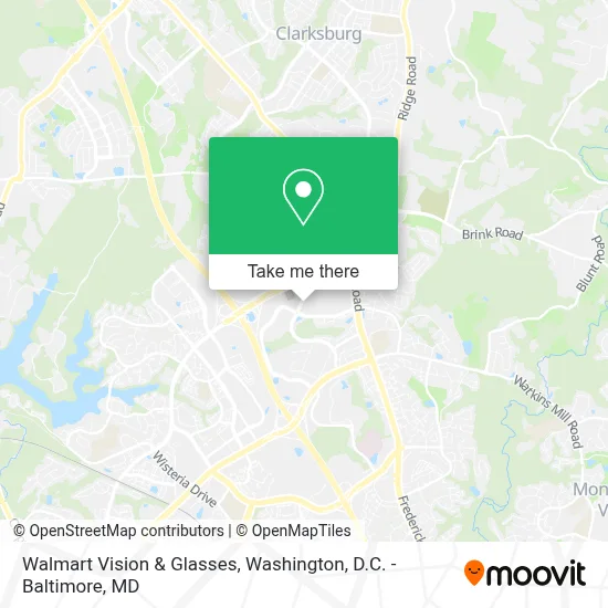 Walmart Vision & Glasses map
