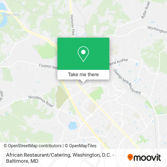 African Restaurant/Catering map