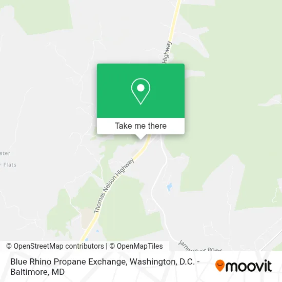 Blue Rhino Propane Exchange map