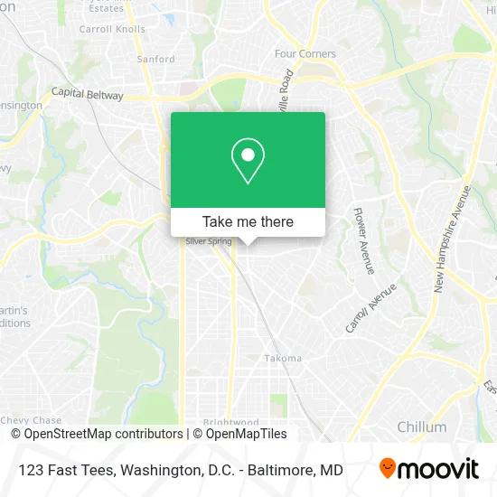 123 Fast Tees map