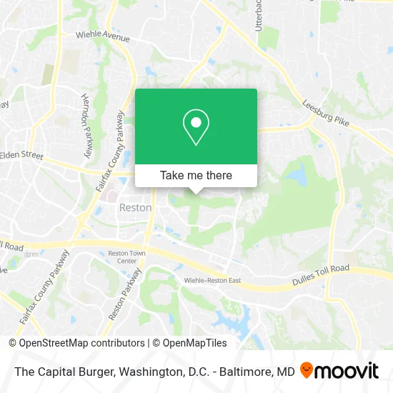 The Capital Burger map