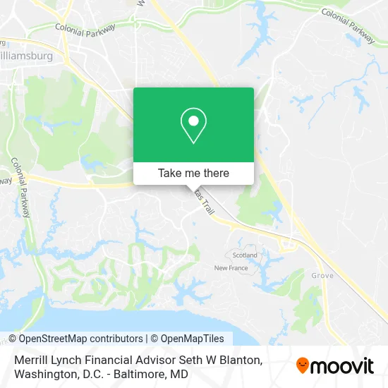 Merrill Lynch Financial Advisor Seth W Blanton map