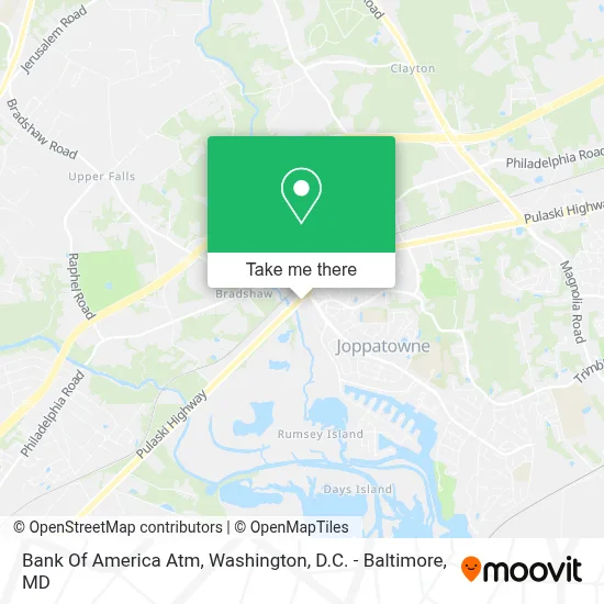 Bank Of America Atm map