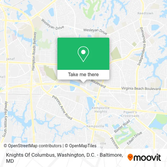 Knights Of Columbus map