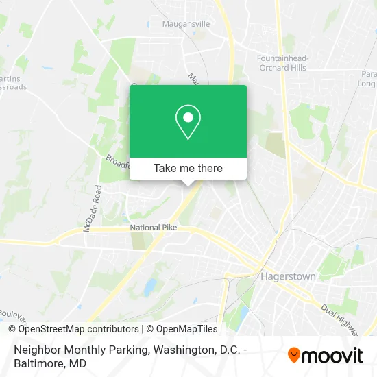 Neighbor Monthly Parking map