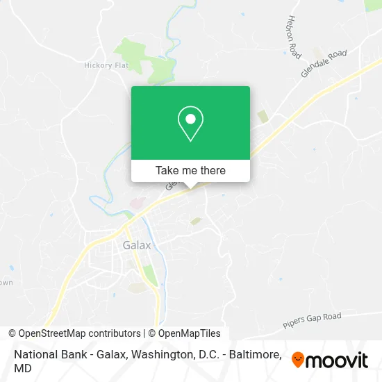 National Bank - Galax map