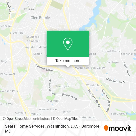 Sears Home Services map