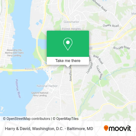 Harry & David map
