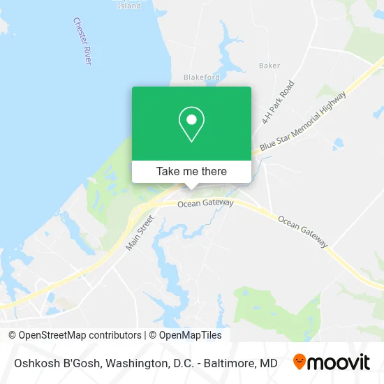 Oshkosh B'Gosh map