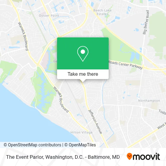 The Event Parlor map