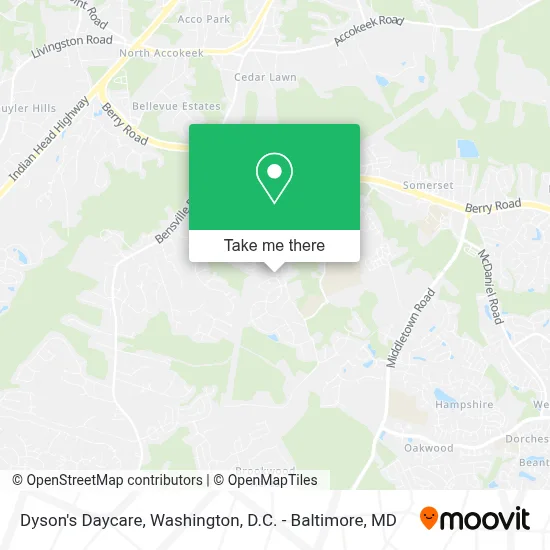 Dyson's Daycare map