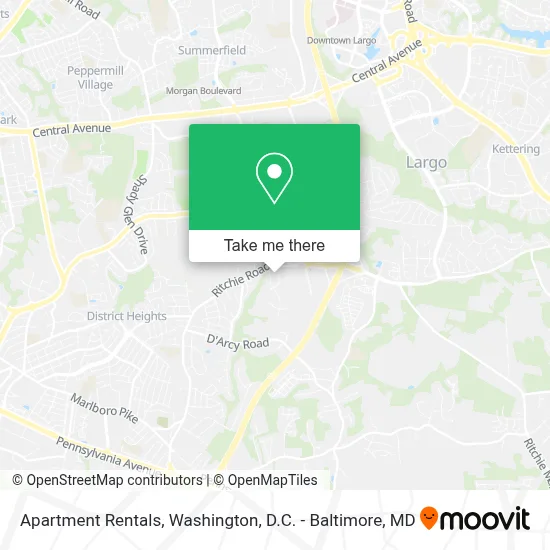 Apartment Rentals map