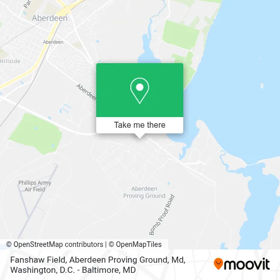 Fanshaw Field, Aberdeen Proving Ground, Md map