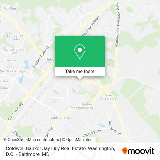 Coldwell Banker Jay Lilly Real Estate map