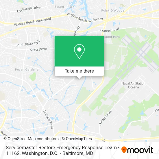 Servicemaster Restore Emergency Response Team - 11162 map