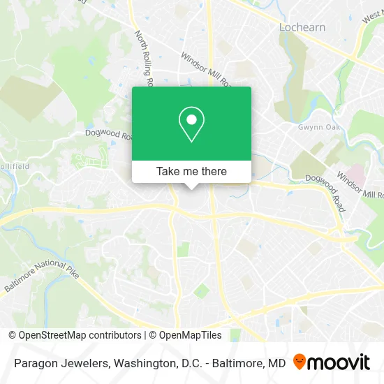 Paragon Jewelers map
