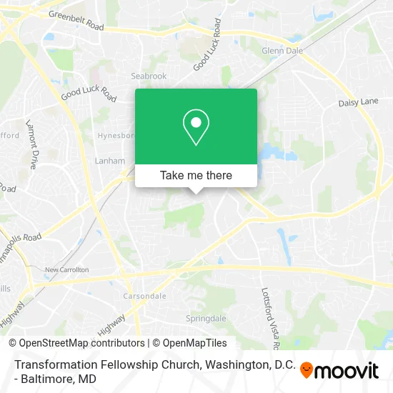 Transformation Fellowship Church map