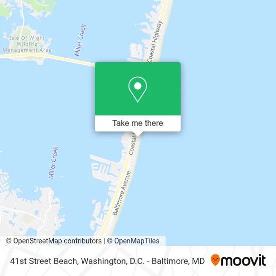 41st Street Beach map