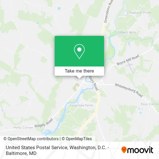 United States Postal Service map