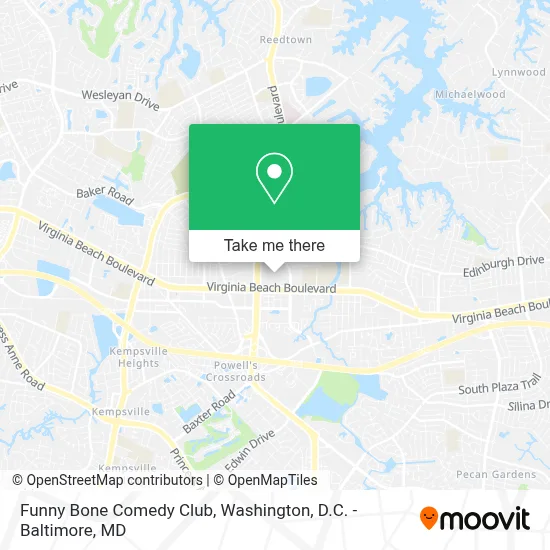 Funny Bone Comedy Club map