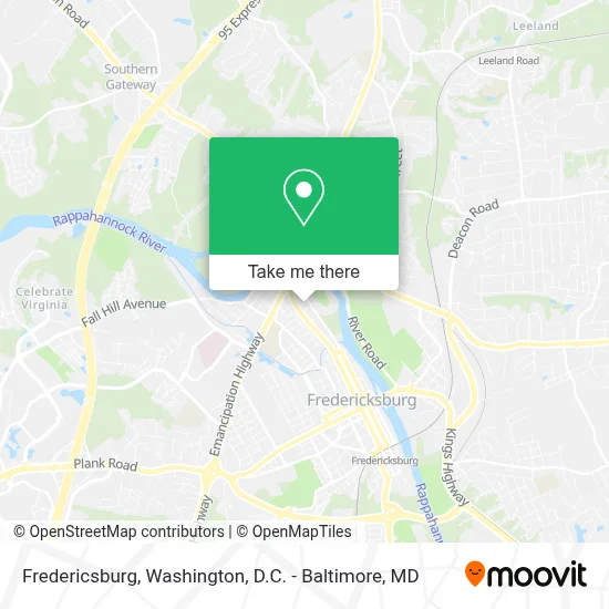 Fredericsburg map