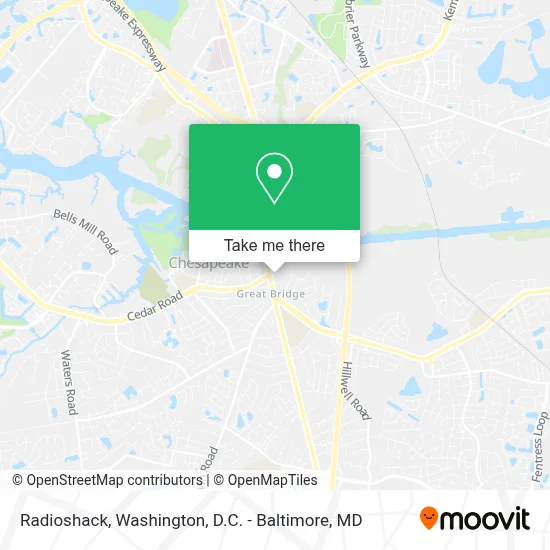Radioshack map