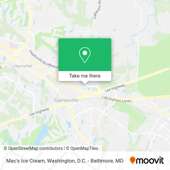 Mac's Ice Cream map